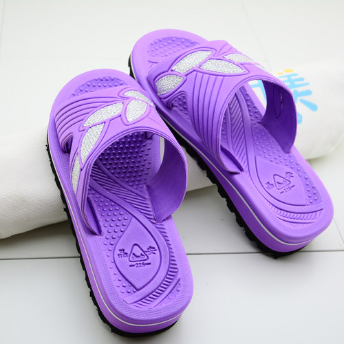 新款夏季轻便凉拖鞋晶安厚底坡跟