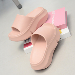 2025美人桥女士高跟拖鞋 软底居家外出凉拖夏坡跟加厚防滑EVA松糕