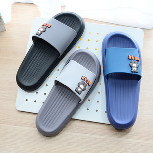 2025美人桥拖鞋男夏季厚底居家外穿防滑休闲加厚软底EVA泡沫凉拖