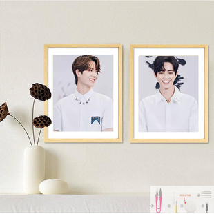 博君一肖十字绣2020新款线绣自己绣肖战王一博陈情令手工刺绣泰见