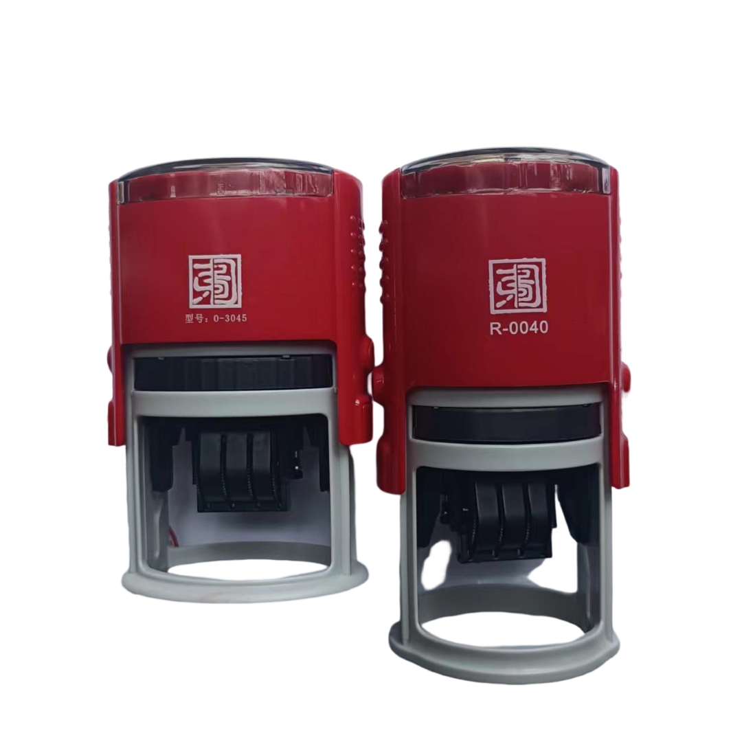 回墨翻斗印字清晰可调日期章圆印