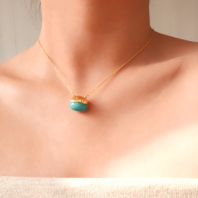 《爪哇秘境》勇者天河石福袋锁骨链／勇者天河石复古开口戒