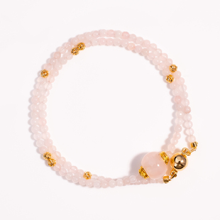 any Awareness《意在东方》旷境粉水晶路路通锁骨链