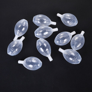 毛绒玩具发生器塑料风琴bb叫PE气囊弹簧捏捏双响发声器橄榄形气囊