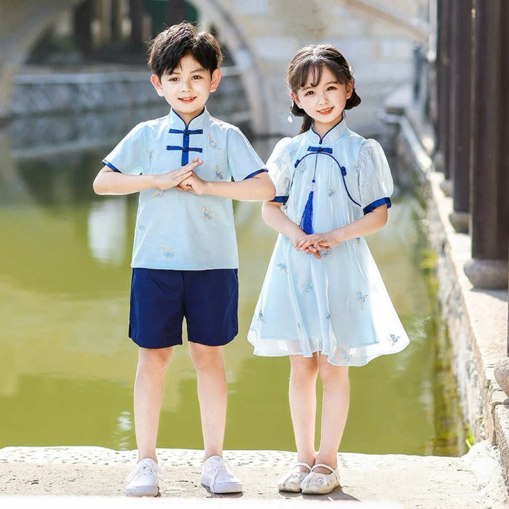 童装礼物夏装男女童汉服套装裙子汉服