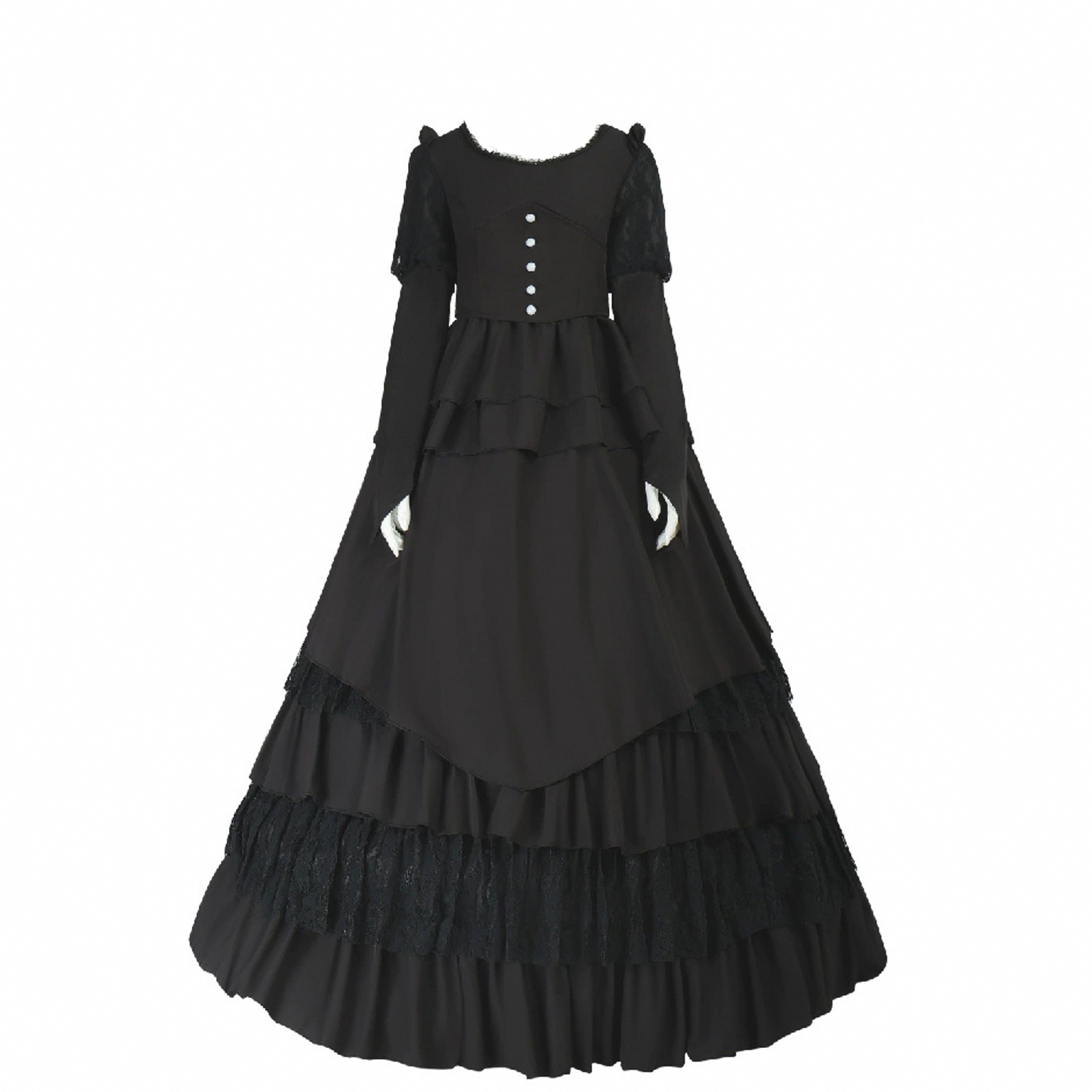 女长裙演出服哥特风Lolita长款