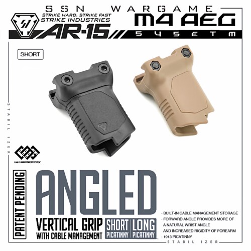 原品复刻【 SI 20mm 短斜前握把】尼龙 理线 阻手器前握把