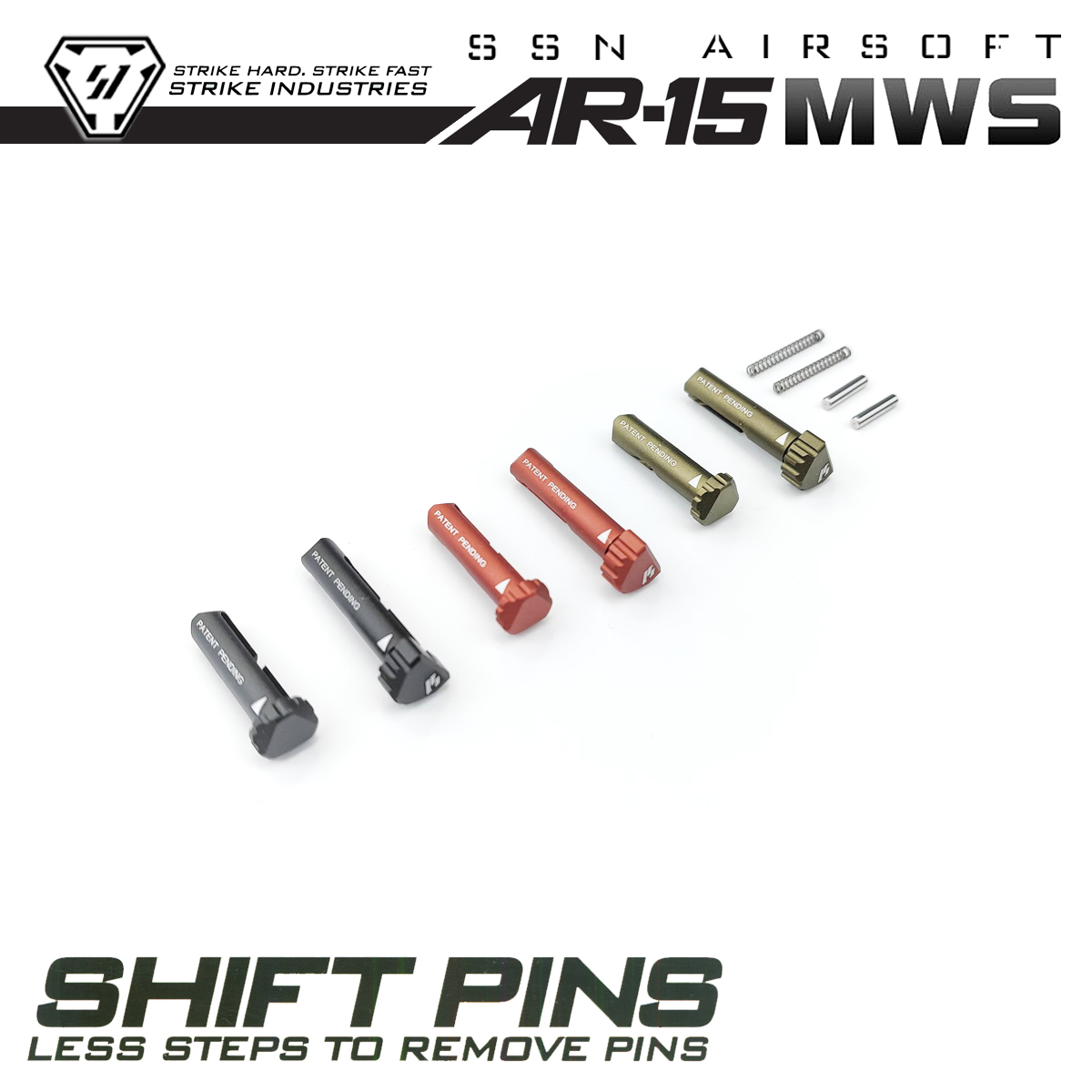 【si机匣快拆销钉 mws】ssn jmt ar15 m4金属升级多色姐妹团-封面