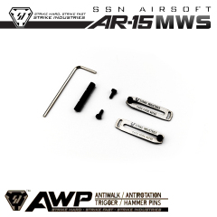 【SI mws PIN锁】ssn 金属 标准M4机闸 ar15 双边 中锁 jmt 插销