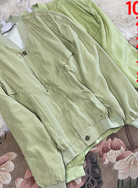 桑蚕丝夹克洋气真丝短款外套女装秋冬2023宽松大码夹克棒球服上衣