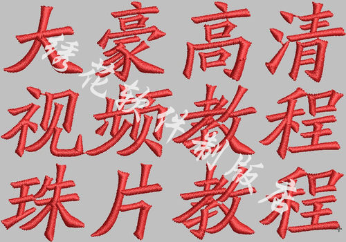 大豪绣花软件打版打带制版新手学习培训高清视频教程 8色金片珠子