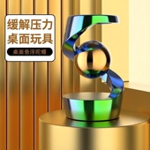 手动旋转陀螺桌面悬浮球陀螺合金盗梦空间艺术摆件黑科技减压玩具