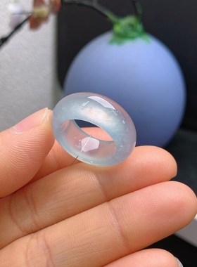 11-12圈口缅甸天然翡翠A货冰轮胎宽版戒指A1186#