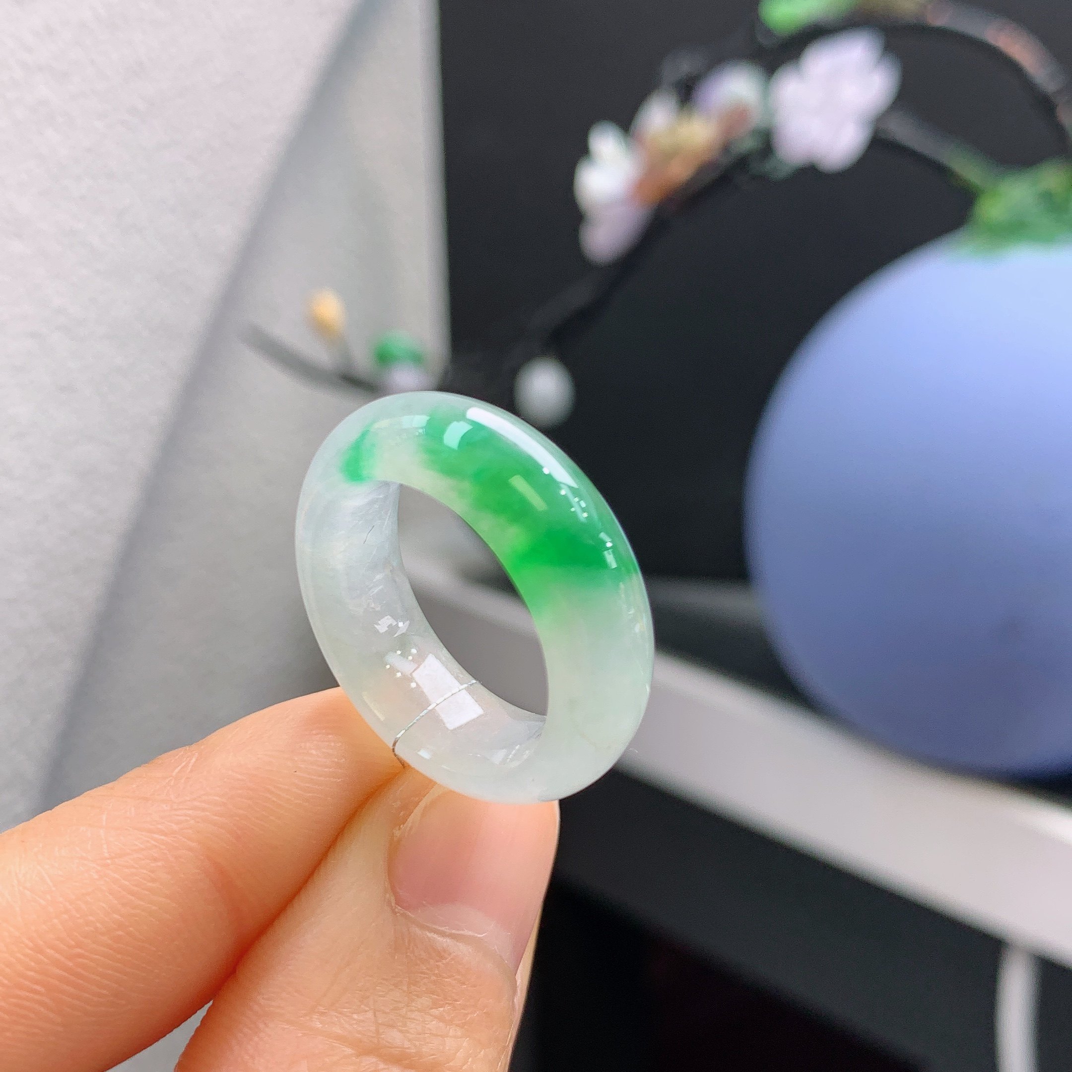 订单一 定金，15圈口缅甸天然翡翠冰飘阳绿宽版戒指183#,珠宝/钻石/翡翠,戒指/指环,淘宝优惠券,粉丝福利购,淘宝优惠卷