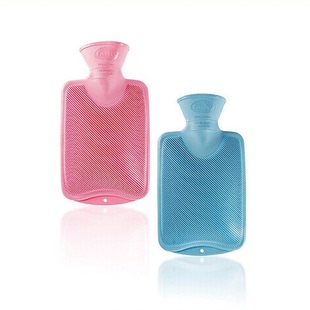 FASHY热水袋6401儿童款 德国进口原装 送套 斜纹冲水暖0.8L 包邮