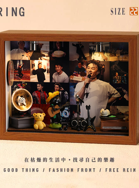 陈奕迅周边diy相框小屋想念创意造景摆件装饰小礼物微缩专辑生日