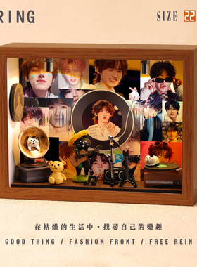 宋亚轩周边专辑相框小屋小定制创意音乐造景手工礼物微缩装饰摆件
