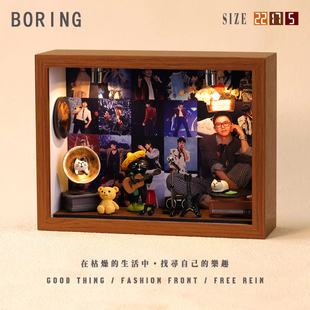 张杰周边音乐专辑相框创意桌面礼物造景摆件生日礼品送男生女生