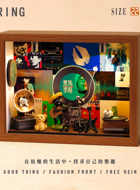 马思唯周边音乐专辑相框创意桌面礼物造景摆件生日礼品送男生女生