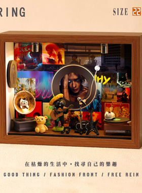 王嘉尔周边音乐专辑相框创意桌面礼物造景摆件生日礼品送男生女生