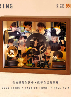 张极周边音乐专辑相框创意桌面礼物造景摆件生日礼品送男生女生