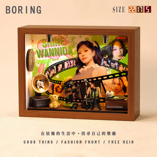 万妮达周边专辑相框小屋小纪念创意音乐造景手工礼物微缩装饰摆件