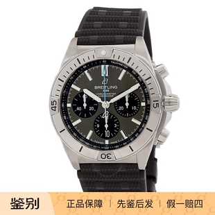 百年灵Breitling机械计时B01钛合金夜光瑞士天文台男手表EB013410