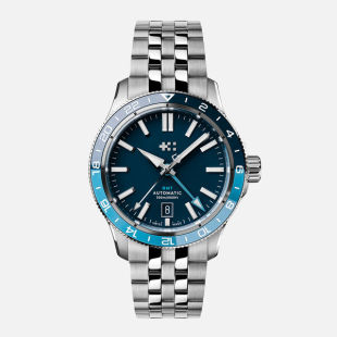 GMT双时区夜光防水瑞士自动机械商务男手表 C60 Christopher Ward