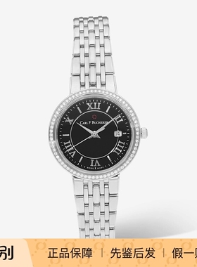 Carl F.Bucherer 宝齐莱 镶钻超薄瑞士石英时尚简约女士手表10315
