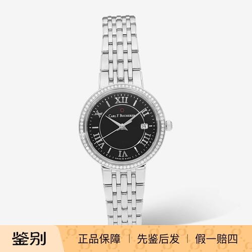 Carl F.Bucherer 宝齐莱 镶钻超薄瑞士石英时尚简约女士手表10315