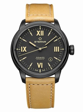 绮年华ETERNA  经典瑞士自动机械皮带休闲男手表 2970-43-42-1353