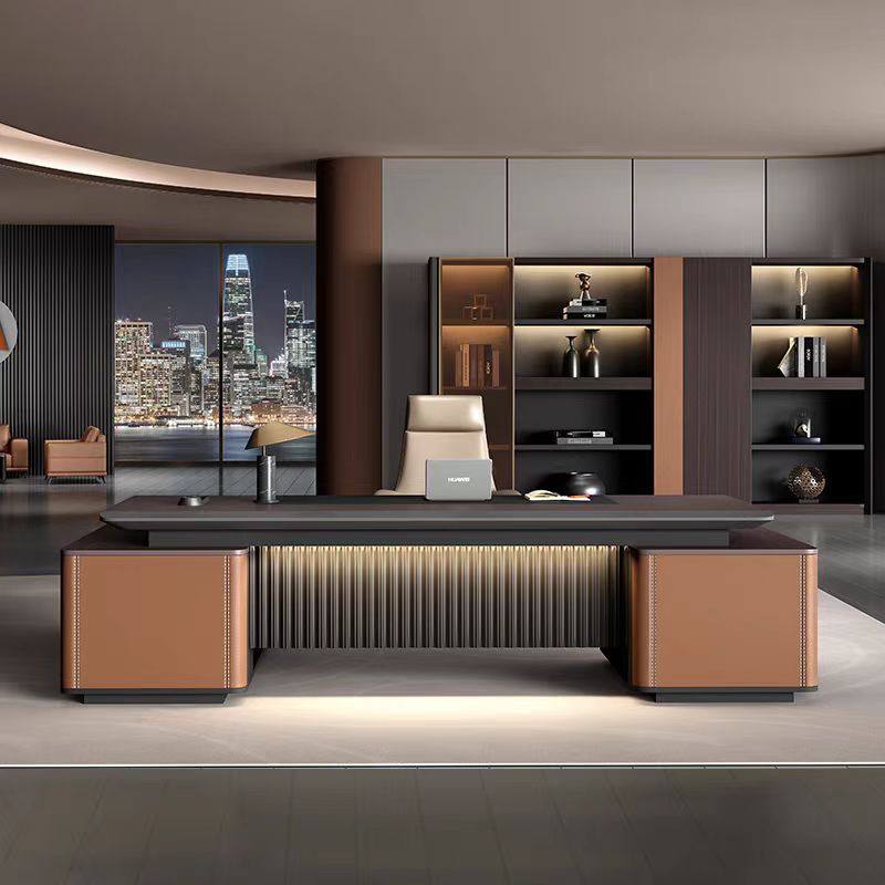 老板桌椅组合简约现代总裁室董事长办公桌轻奢大班台领导办公家具