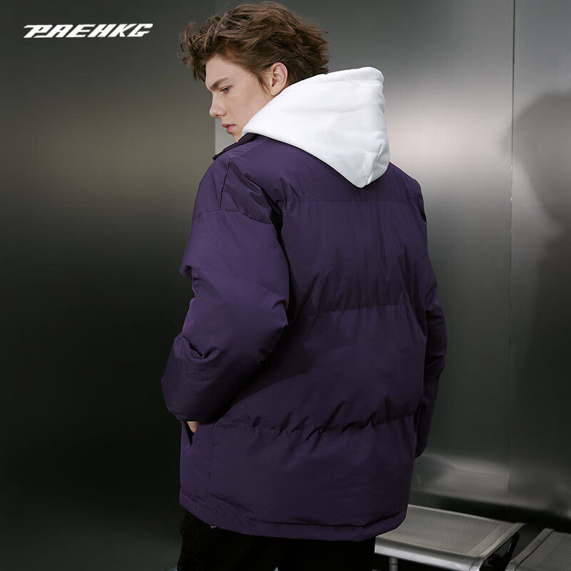 PRESSURE棉服男基础简约百搭潮宽松休闲多色保暖御寒面包棉服情侣