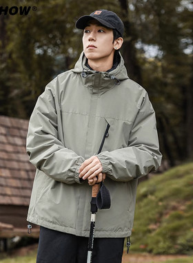 VIISHOW男生羽绒服冬季加厚90%鸭绒冲锋衣户外防风登山运动男外套
