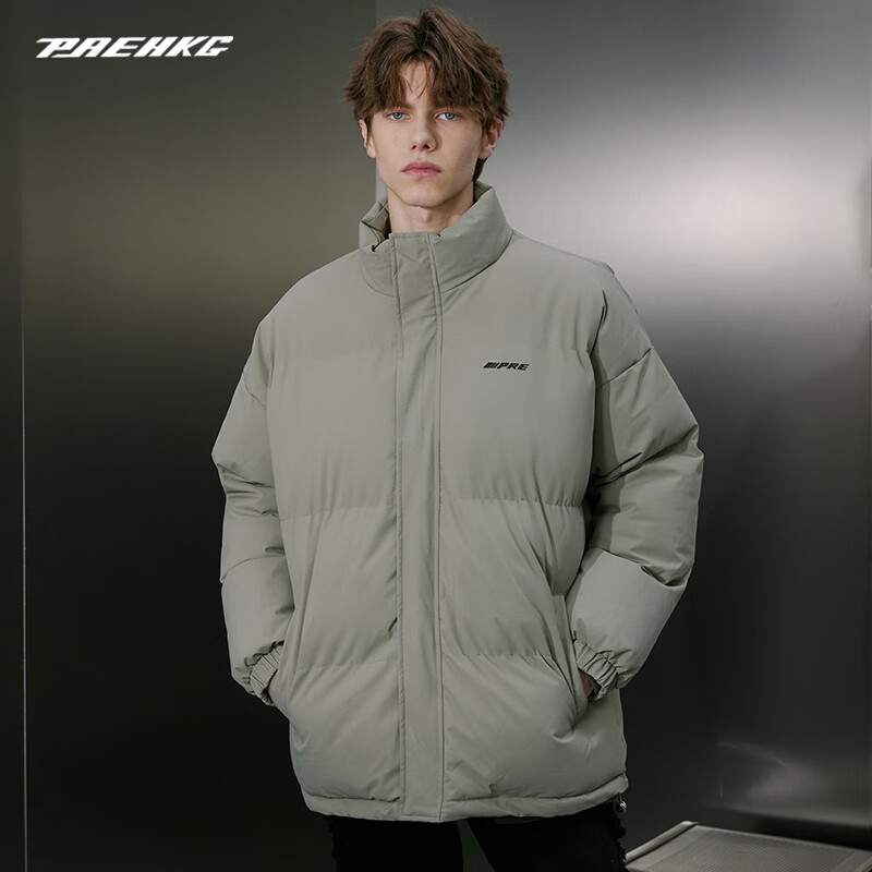 PRESSURE棉服男基础简约百搭潮宽松休闲多色保暖御寒面包棉服情侣