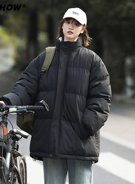 VIISHOW黑色棉服男士冬季2025新款棉衣潮牌高级感超保暖立领棉袄