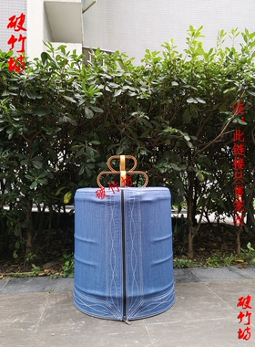 川笼画眉鸟笼配件蓝色罩布 鸟笼罩衣 笼布笼衣围子31-40CM可定制