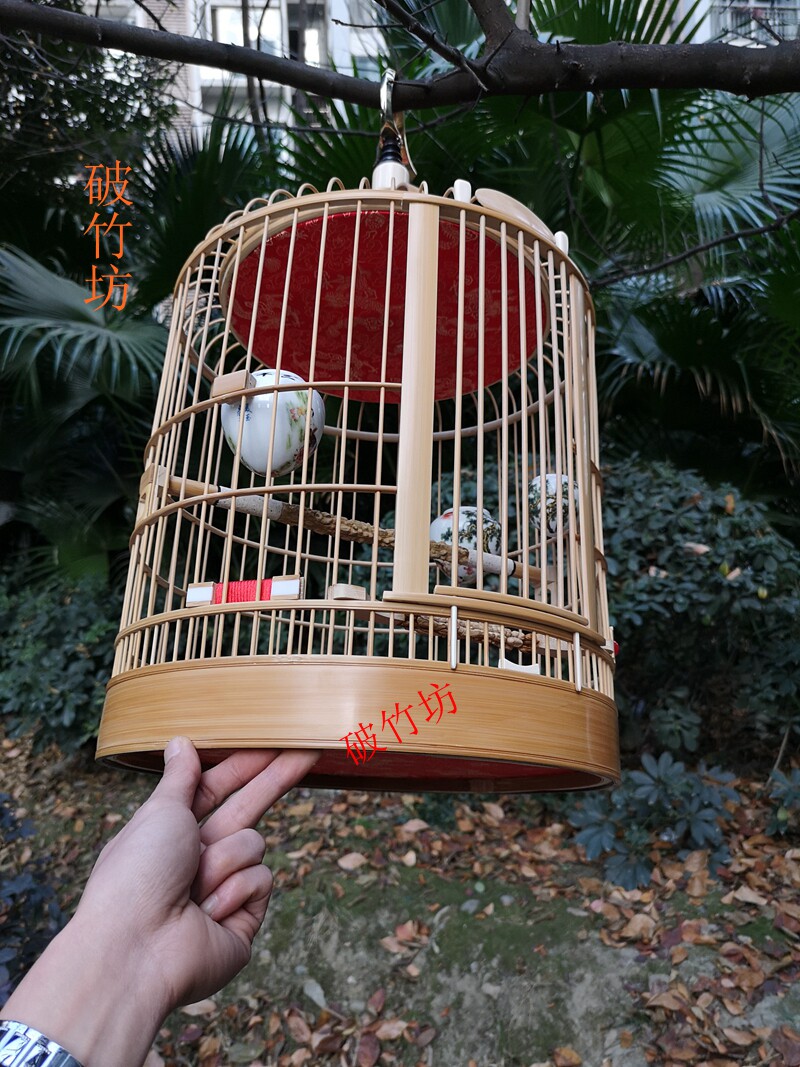 川笼画眉鸟笼 手工竹子笼 成都笼 全套包邮