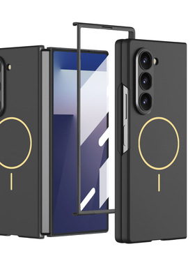 for Samsung Galaxy Z Fold7 Case Cover 适用三星zfold7手机壳细磁吸无线圈壳膜一体超薄翻盖简约风保护套