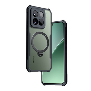 for Xiaomi 15 Pro Case Magnetic Anti Fall AM 适用小米15pro支点磁吸支架手机壳mi15防摔360°旋转支架