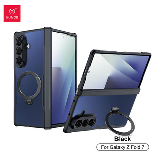 适用三星zfold7手机壳旋转支架galaxyz fold 7保护套薄 for Samsung Galaxy Z Fold7 Case Ring Stand