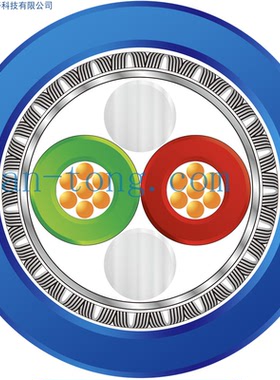 ProfibusPA Armored SWB LSZH钢丝铠装过程总线通讯电缆2x18AWG/7