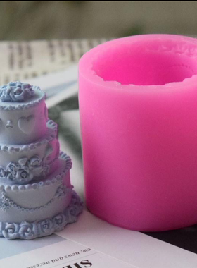 三层塔翻糖蛋糕模 液态硅胶烘焙器具厨房工具 fondant cake mold