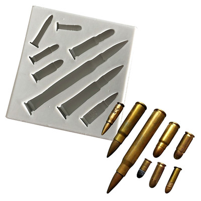 diy子弹材料石膏黏土硅胶模具