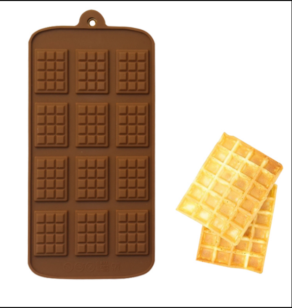 巧克力块插片华夫饼干翻糖模具