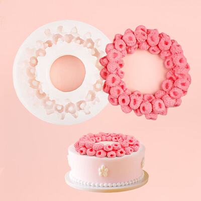 DIY手工皂树莓果圈硅胶模具 扩香石膏巧克力慕斯蛋糕摆件硅胶模具