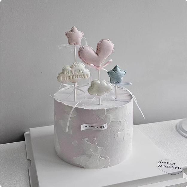 网红爱心巧克力模具爱心云朵星星翻糖巧克力模生日蛋糕diy硅胶