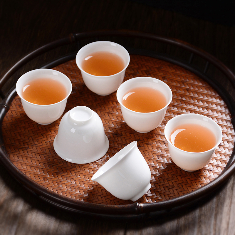 潮州高档手工薄胎骨瓷功夫茶杯