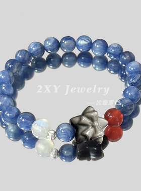 【蓝澜】精致小众蓝晶手串