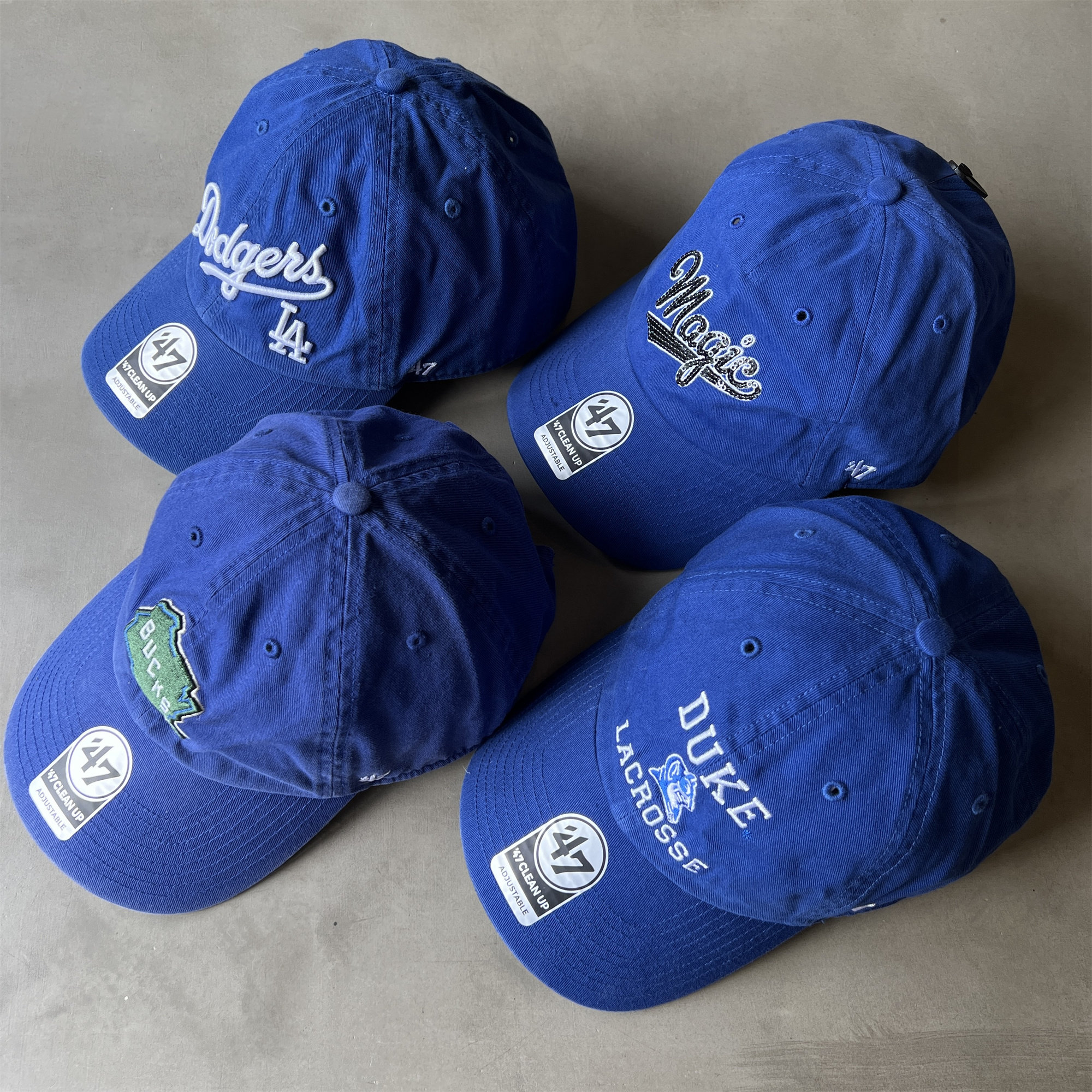 棒球帽47brand四季可戴蓝色系